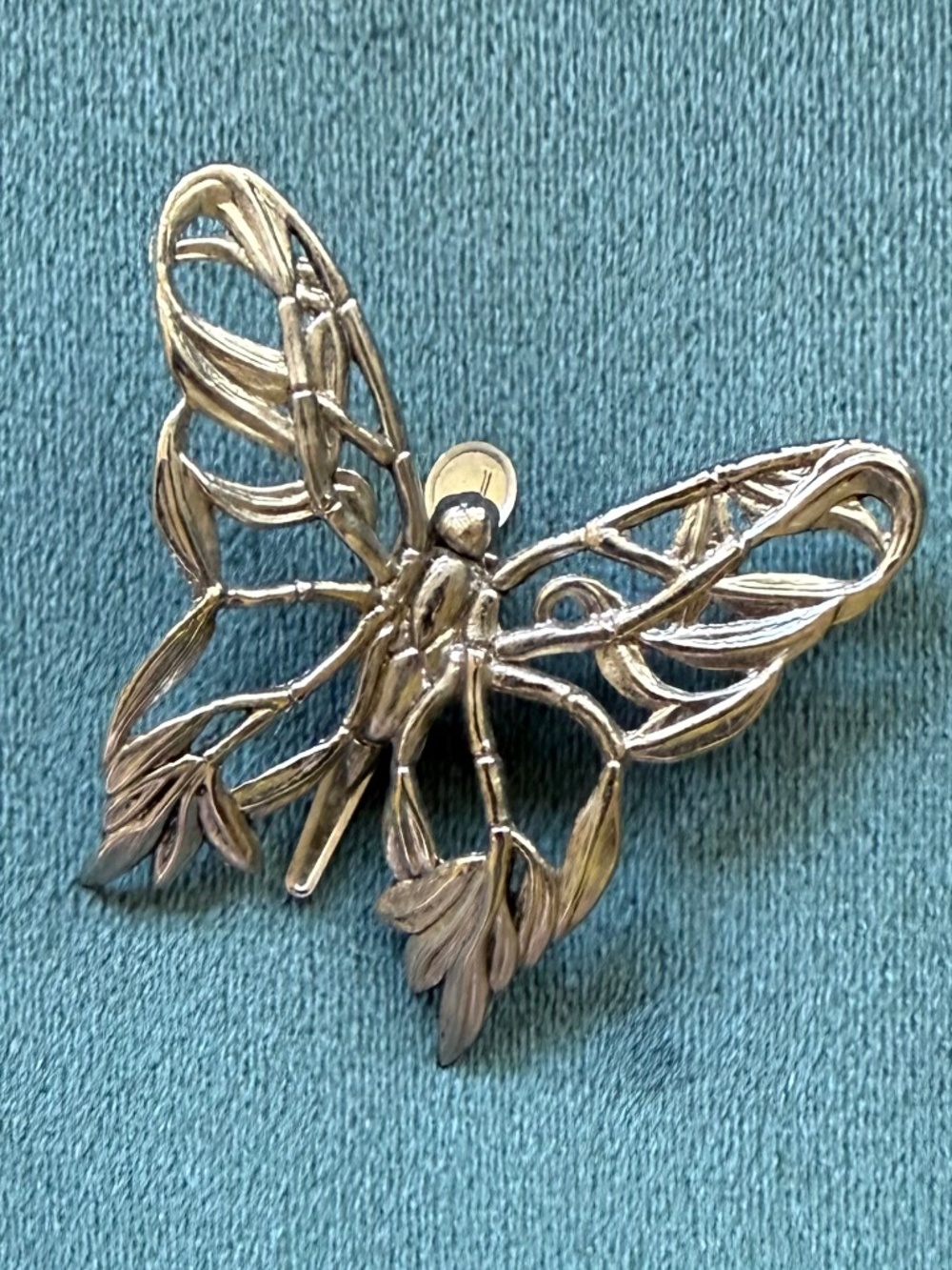 Vintage John Hardy Silver Butterfly Hair Clip / Scarf Pin 